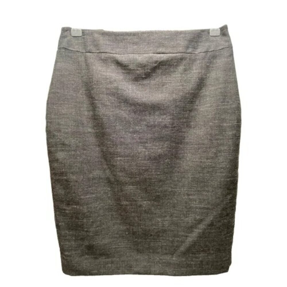 Ann Taylor Pencil Skirt Women’s Sz‎ 2 Dark Gray m Fully Lined Office Career Wear